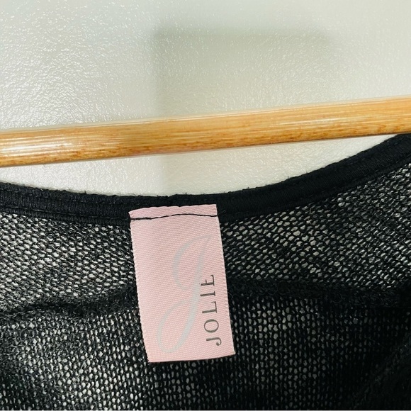 💫 Fishnet Grunge Slouchy Burnout Knit Sweater Top - Picture 4 of 5